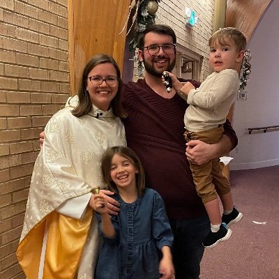 Wife to Charles, Mom to Nora and David, ACNA priest.