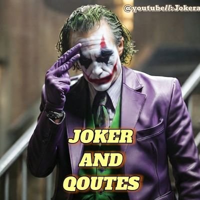 we love the joker, be inspired by his QOUTES
Remember to Smile🤡🤡