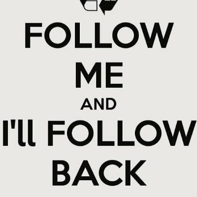 Follow Me And I Will Follow Back