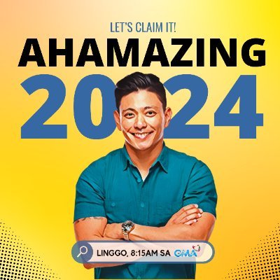 AHA! is an info-magazine program showcasing aha-mazing facts, fun trivia, and exciting experiments. Hosted by Drew Arellano. It airs Sundays, 8:15 AM on GMA-7.