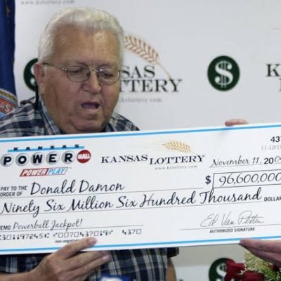 I’m Donald Damon retired truck driver Kansas largest single winner of powerball $96.6 million. Giving back to the society by paying off credit card debt.