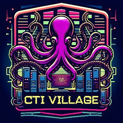 Trying to form a CTI Village at DEF CON 32. Follow for news and announcements on our journey. Logo design by our friend @pancak3lullz.