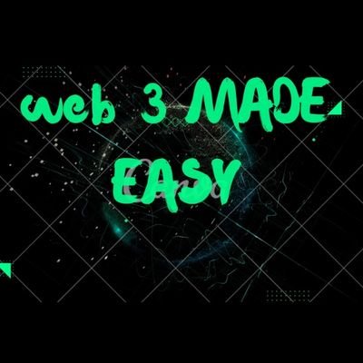 Crypto enthusiast 🧑‍💻, I teach anything WEB 3. 
Crypto is not hard, it is just complex and I am here to simplify it for you. I teach WEB 3 like A B C .📈📉