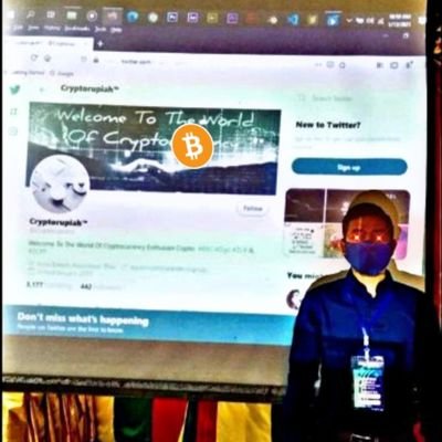 Cryptorupiah02's profile picture. 💲Enthusiast Bitcoin & ALT Coin. Long-Terms investor since 2016 📉 Second Account On ✖️.
Price is what you Pay,Value Is what you Get! https://t.co/OOwaJH4vH6