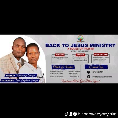 When I see people turning to God. I am also the founder of Back to Jesus ministry