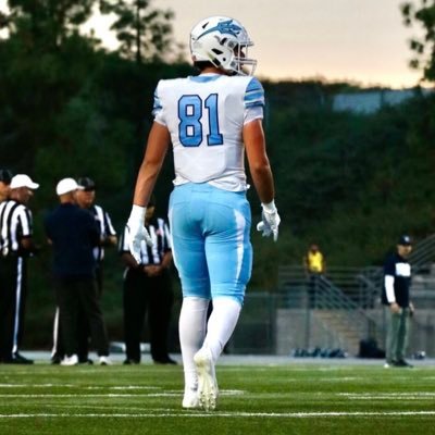 All-State tight end | 6’ 6” 230 | 3 ⭐️ | CdM Football/Lacrosse | 81” wing | 10.5” hand | c/o 25’ | 62 catches 13 touchdowns | 4.2 gpa