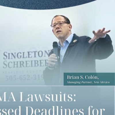 Managing Partner, Singleton Schreiber-NM, former NM State Auditor. Husband to Aleli, father to Rafael; NMSU Finance alum & UNM Law alum.