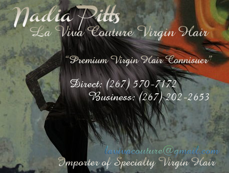 HAIR IS YOUR NUMBER ONE FASHION ACCESSORY
SPECIALIZING IN SPECIALTY VIRGIN TRESSES
PERVUIAN, MONGOLIAN, INDIAN, BRAZILIAN, EUROPEAN,
#TEAM VIRGIN HAIR