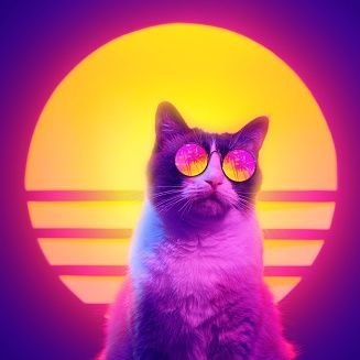 Gato cyberpunk con 39 mejoras cibernéticas.
Gatos, videojuegos, cine, series, mundo friki en general.
La vida es mejor con luces de neon y música synthwave