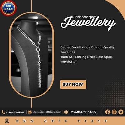 Diamondgeejewel's profile picture. Diamondgee jewelry 🇳🇬
Jewelry/watches store 
- Watch Accessories
- Call/DM for enquiries
🇳🇬leading & most trusted jewelry brand
+2348170067968