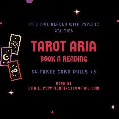 https://t.co/KVaHgkSwac 
Book a reading with the link above!
Tarot reader with psychic abilities!