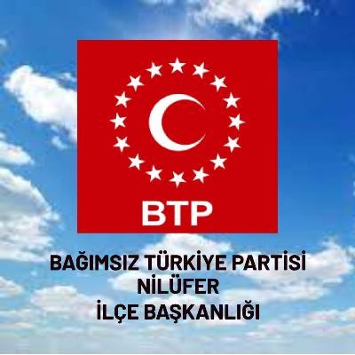 Bağımsız Türkiye Partisi Nilüfer İlçe Başkanlığı Resmi Hesabıdır. Genel Başkan; @huseyinbas_btp https://t.co/09q0LZSoNg | #varbihayalimiz