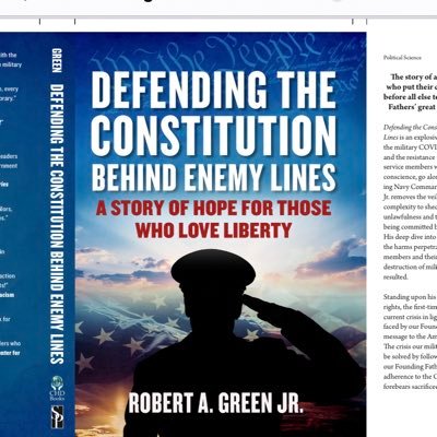 Author of the Declaration of Military Accountability and author of the book, Defending the Constitution behind Enemy Lines. Active Duty Navy Commander.