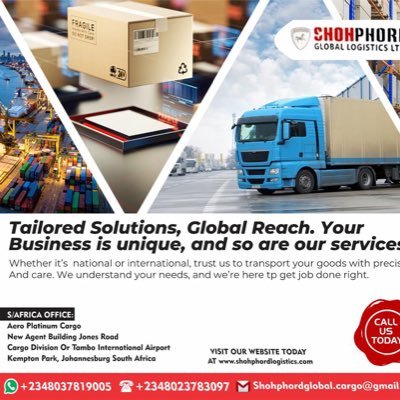 We specialize in handling Air and Sea Freight, customs clearance, door to door services…