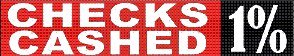 1ChecksCashed1's profile picture. 1% Checks Cashed 1% charges 1% plus $1.00 to cash your check. We have locations in Phoenix, Glendale, Peoria, and Buckeye, Arizona. http://t.co/a4QKTnREia
