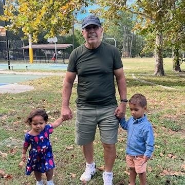 That's pictures is me with my great grandkids. A few months ago I took them to the park. I'm from Quebradilla PR yes I'm real person.