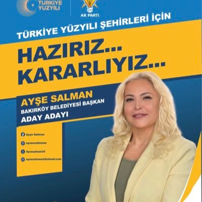 AKPARTİ İSTNABUL BAKIRKÖY BELEDİYESİ  BAŞKAN ADAY ADAYI