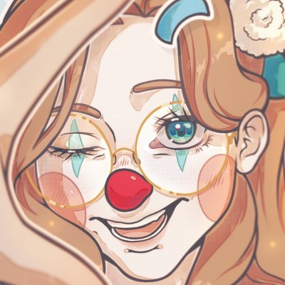 Artist. I like video games and grandpa music. Resident clumsy clown vtuber. #cheesyclownart for fanart.
Twitch streamer: https://t.co/oqB29Wrusa
Comms OPEN