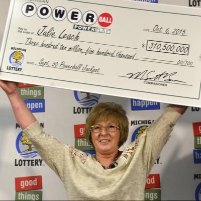 I'm Julie Leach the Michigan powerball lottery winner of $310.5 millions dollar and I'm giving out $3,500 to my first 300 followers.