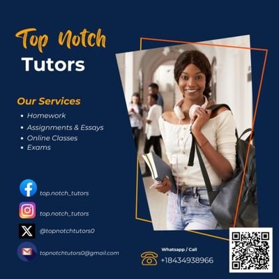 DM to get top notch and timely homework, essays, exams and assignments assistance at very fair prices. Kindly contact us on whatsapp