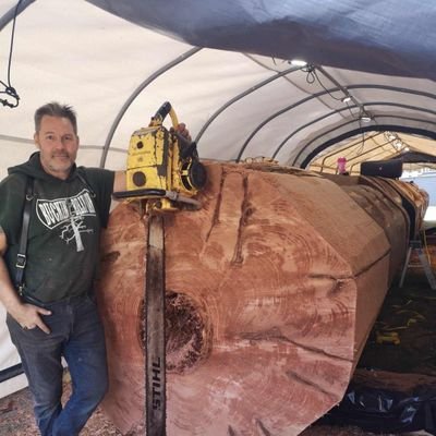 An evolving Man. hangin’ on to a power saw. Lifting up the liftable .Tree man, Timber faller, Tree climber and I restore vintage axes