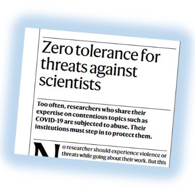 Hate against scientists harms victims, cause hate crimes & intimidate experts away from debate. It's anti-science & anti-democratic (Data for research project).