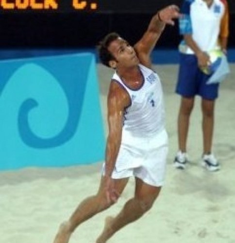 1time beach volley olympian-greek champion in 2002-european seconde place in 1999 under 23-three times 5place  in world challenger.Animaclub beach academy