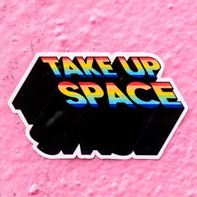 take up space🩷🧡🖤