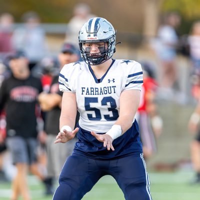 2 Timothy 1:7|6A all region| Class of 2024|O line| Kohls 4.5 ⭐️ Long snapper|6’3|280|Farragut High school|