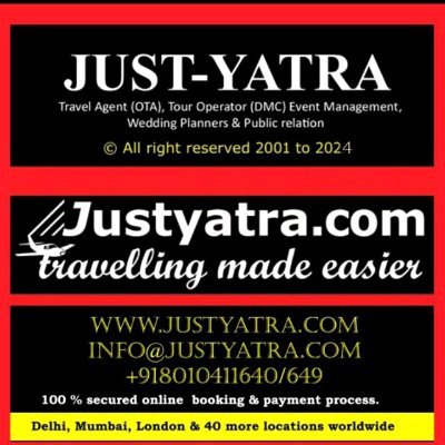 https://t.co/CJxPkKux6f is a multinational Travel Company & India's most trusted Brand. Justyatra is well known as destination management company for b2b agents.