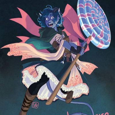 Hi it’s Jester with the Mighty Nein! Have you heard of our lord and savior, The Traveler? I love doughnuts and bear claws and milk. And CANDYYYY. she/her