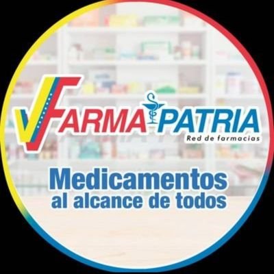 🏪Red de Farmacias del Estado venezolano, adscrita al @MinSaludVE
🇻🇪 Estamos a nivel Nacional.

#FarmapatriaAlAlcanceDeTodos🤝