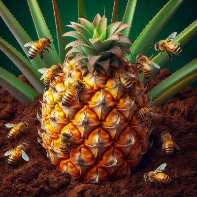 Do you think Bees come onto pineapples?