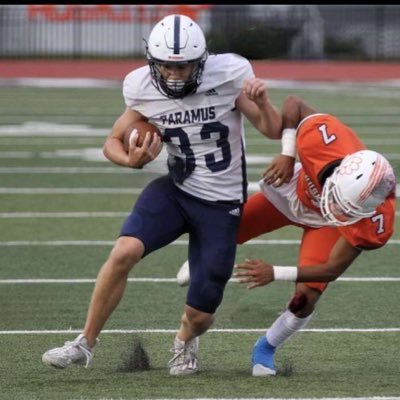 | TE/LB at Paramus high school | First Team All League | NJ | class of 2025 | 6’1 205lbs | email: liamjones1306@gmail.com | NCAA ID# 2403247991 |