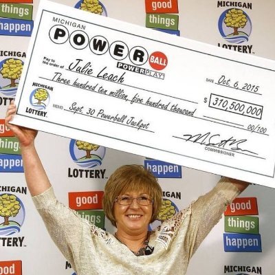 i am julie leach the powerball lottery winner of $310,500,000 im donating $50,000 to my first 3k followers on my profile dm me asap