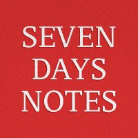 Sevendays Notes(@sevendaysnotes) 's Twitter Profile Photo