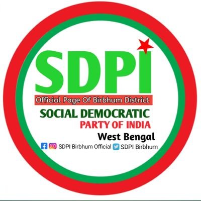 Social Democratic Party of India Birbhum District official Twitter page.@SDPIBirbhum
