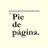Pie de página