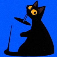 黒猫只喝水 (@heimaoart) 's Twitter Profile