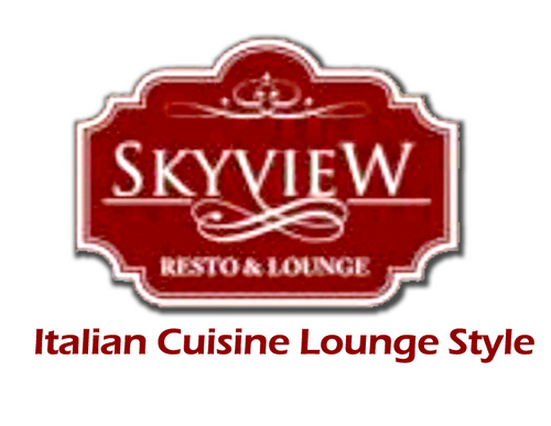 skyviewlounge's profile picture. The Greatest Italian Cuisine Lounge Style

JL. Sersan Bajuri Km 3,8. Area Kampung Gajah Wonderland
Bandung - Jawa Barat. Phone 022 70616222