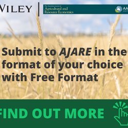 The AJARE provides a forum for innovative and scholarly work on all aspects of agricultural, resource, and environmental economics.