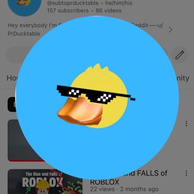 I run a YouTube channel called PrDucktable, go subscribe!