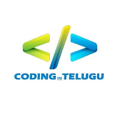 codingintelugu's profile picture. తెలుగులో కోడింగ్ నేర్చుకోండి.