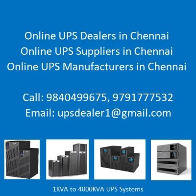 Leading supplier and service provider of ups systems from 1kva to 4000kva, Products dealing with ups, ups battery, ups amc service, ups repair & services,