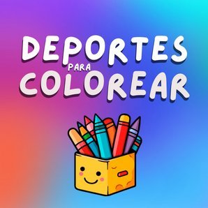 Libros para vivir la emoción del deporte a todo color 🎨🏀⚽ pinta y colorea todo tipo de acciones de fútbol, baloncesto, tenis, natación y más 🌈🌟