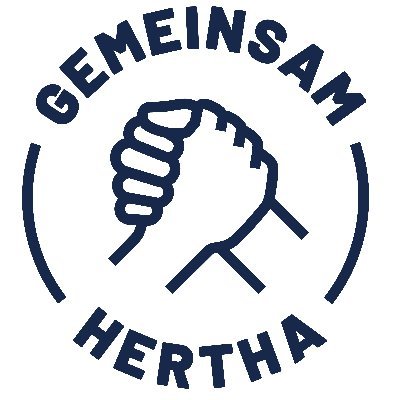 Wir sind #Herthafans & inspiriert vom Hashtag #gemeinsamhertha. Wir unterstützen @HerthaBSC ⚽️, das Engagement der Fans und wir lieben #Berlin. #hahohe 💙🤍