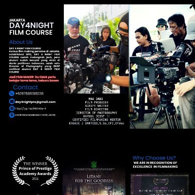 cinematographer, film maker, cinema short course