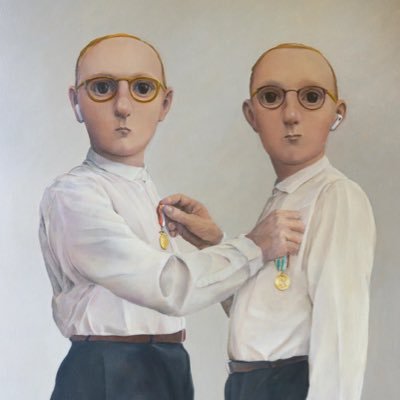EllendeMeijer's profile picture. My work addresses the vulgar lipstick of society. Dutch contemporary artist Ellen de Meijer paints portraits of modern-day archetypes🧤