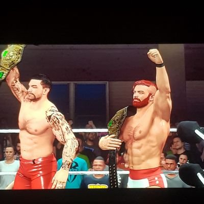 CAW tag team, Duke Maxwell & Owen Garrett. Multiple time tag team champions. And remember The House always wins. Available for bookings