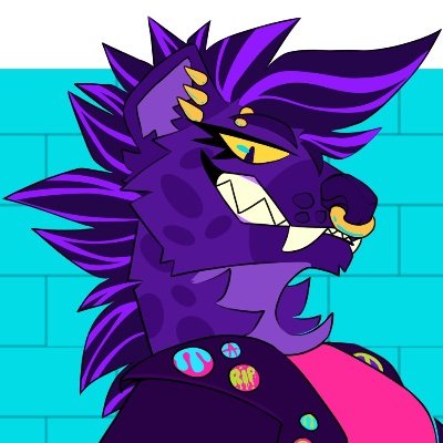 purple goo hyena | plushie | they